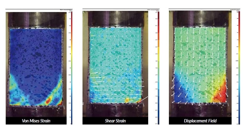 數(shù)字圖像相關(guān)法（DIC）與應(yīng)變片應(yīng)變測量比較